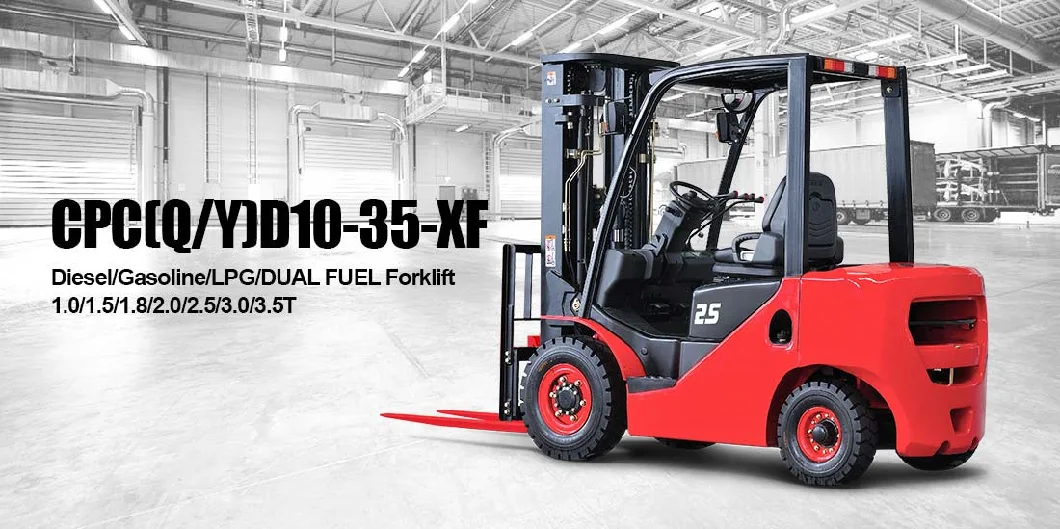 1.5ton 1.8ton 2.0ton 2.5ton 3.0ton3.5ton Mini Small Forklift Truck Gasoline Forklift Competitive Price Hot Sale