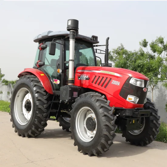 180HP ミニファーム四輪トラクター/ビッグトラクター/農業トラクター/電気農業機械ディーゼルトラクターキャブ付き中国からの販売