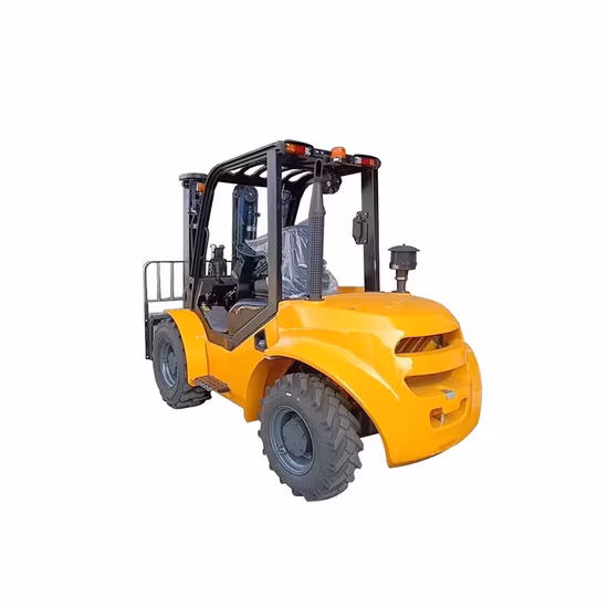 2トン 2.5トン 3トン 3.5トン 2WD 4WD ディーゼル フォークリフト トラック ユーロ 5 排出量は不整地フォーク リフトです